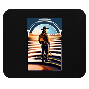 Discover Design a western movie poster Mouse Pads