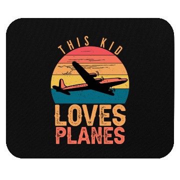 Discover This Kid Loves Planes Mouse Pads