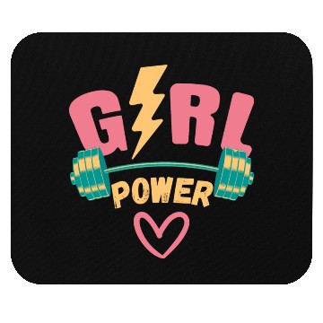 Discover Girl power, gym design. Mouse Pads