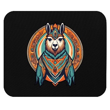 Discover Lama / Animal / Zoo / colored / Comic Mouse Pads