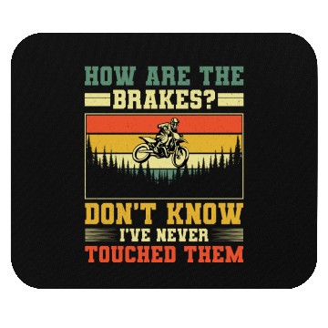 Discover Retro Dirt Bike Motocross Gift Motocross Ride Mouse Pads