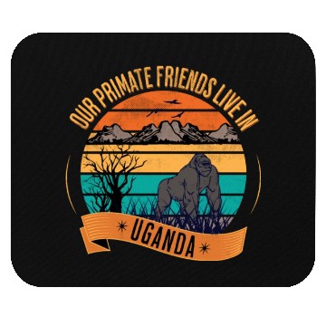 Discover Uganda Gorilla Our Primate Friends Mouse Pads