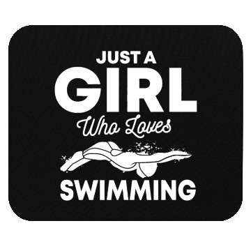 Discover Just A Girl Who Loves Swimming Swim Swimmer Gift Mouse Pads