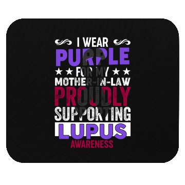 Discover I wear Purple for my Mother-in-Law Lupus Awareness Mouse Pads