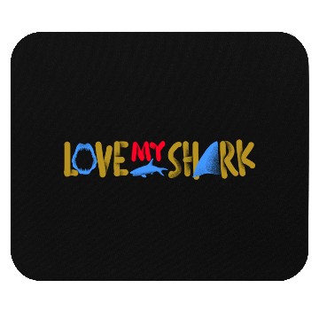 Discover Love My Shark Mouse Pads