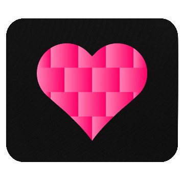 Discover Pink Cute Heart Icon Mouse Pads