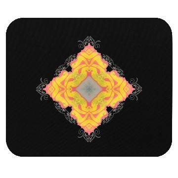 Discover Radiant Mandala Symmetry Design Mouse Pads