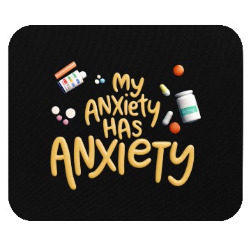 Discover ANXIETY FUNNY Mouse Pads