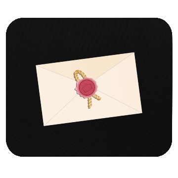 Discover closed envelope with seal Mouse Pads