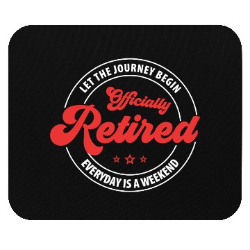 Discover Officially Retired nurse Mouse Pads