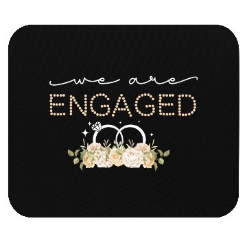 Discover Couple Matching Fiancé Engagement Bride Mouse Pads