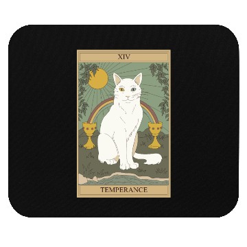Discover Cat rainbow Mouse Pads