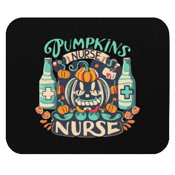 Discover Pumpkin Nurse Mouse Pads