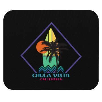 Discover California Surfboard Mouse Pads