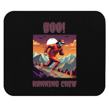 Discover Boo Running Crew Mouse Pads