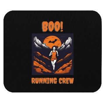 Discover Boo Running Crew Mouse Pads