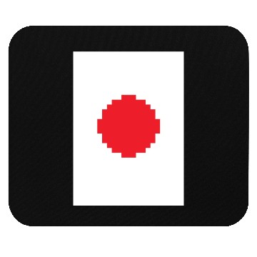 Discover Japan Flag - Pixels Mouse Pads