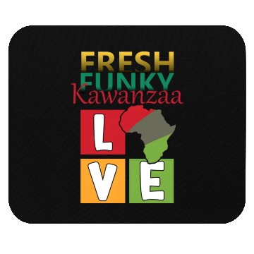 Discover Kwanzaa Celebration with a Fresh Funky Twist Mouse Pads