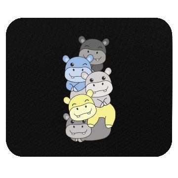 Discover Periboy Flag Pride Lgbtq Cute Hippo Stack Mouse Pads