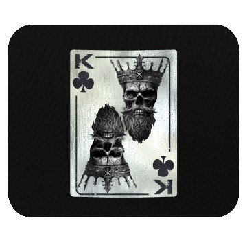 Discover Gothic Card Game Clubs King Creepy Mouse Pads