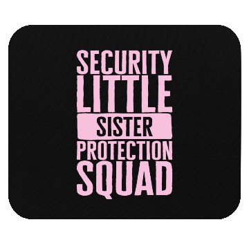 Discover Siblings Mouse Pads, Security Little Sister Protection