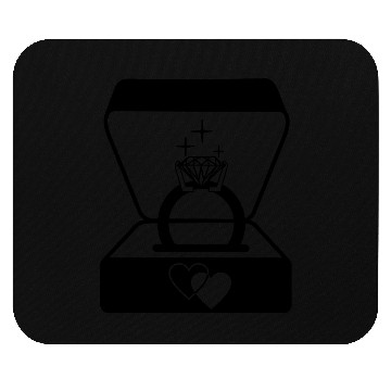 Discover Jeweler's wedding ring in box Mouse Pads