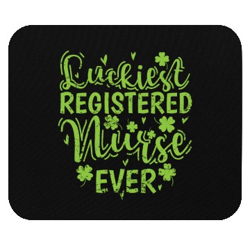 Discover Luckiest Registered Nurse Ever St. Patricks Day Mouse Pads