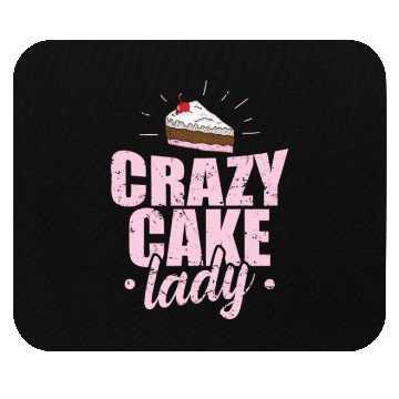 Discover Crazy Cake Lady Pastry Chef Cake Mouse Pads