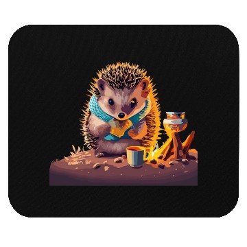 Discover Campfire Hedgehog Mouse Pads