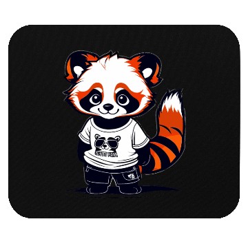 Discover Red Panda Cub Mouse Pads