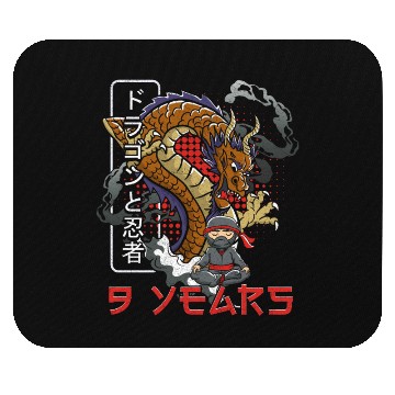 Discover Children birthday ninja 9 years gift Mouse Pads