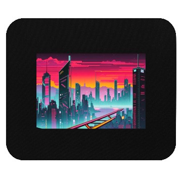 Discover Cyberpunk Cityscape Mouse Pads