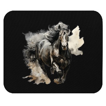 Discover The Black Horse Mouse Pads