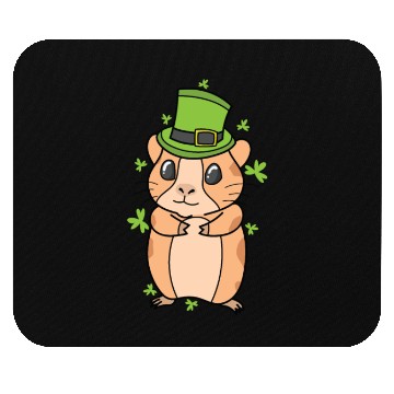 Discover Guinea Pig with Shamrock St. Patricks Day Mouse Pads