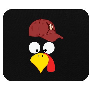 Discover Turkey baseball thanksgiving Mouse Pads
