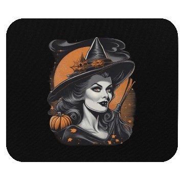 Discover hallowen witch design 30 Mouse Pads