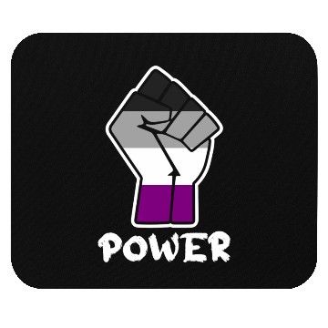 Discover Power Asexual Pride Fist Design for Equality Mouse Pads
