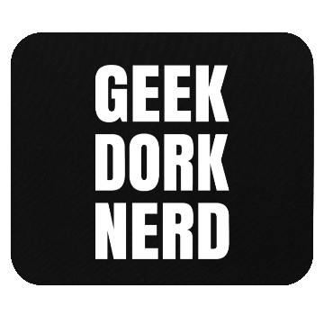 Discover Geek Dork Nerd Mouse Pads