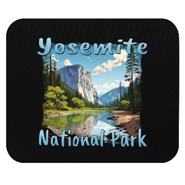 Discover Yosemite National Park: Colorful Landscape in Mouse Pads