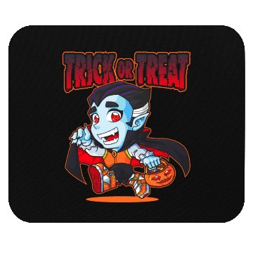 Discover Halloween Trick or Treat Vampire Mouse Pads