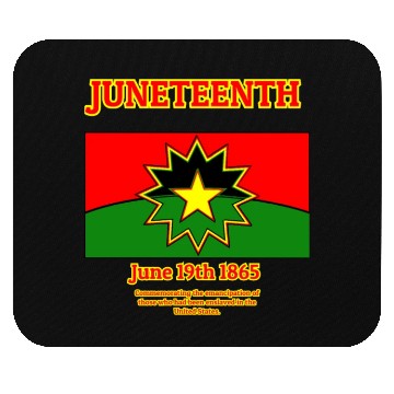 Discover Juneteenth Red Black and Green Mouse Pads
