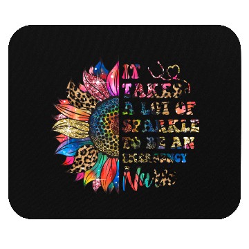 Discover Emergency Nurse SPARKLE Mouse Pads