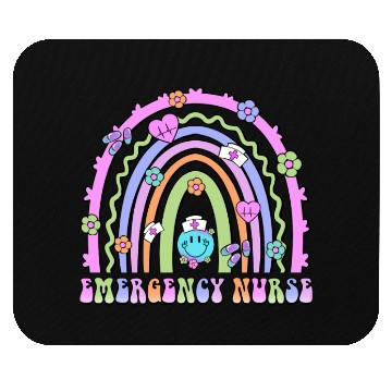 Discover Emergency Nurse rainbow Mouse Pads