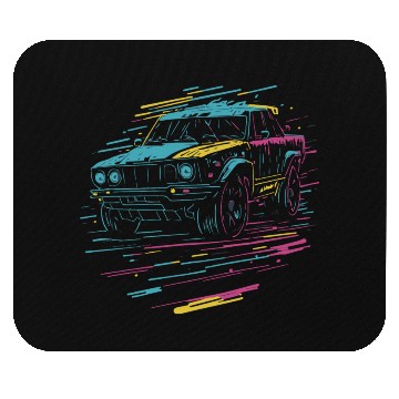 Discover Neon Car Dreams Mouse Pads