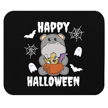 Discover Noodles Japanese Noodles Halloween Hippo Ramen Mouse Pads