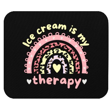 Discover ice cream is my therapy Mouse Pads