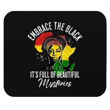 Discover Black History Month Beautiful Woman Mouse Pads