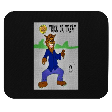 Discover Weird Wolf Out for Halloween Mouse Pads