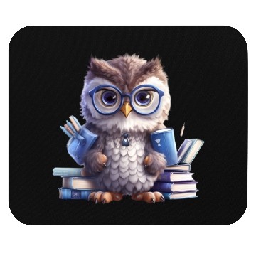 Discover Back to School Owl Mouse Pads