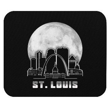 Discover St. Louis Missouri Full Moon Mouse Pads